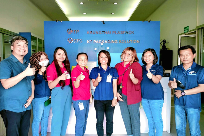 ทีมงานของ คิวพี (ประเทศไทย) เข้าเยี่ยมโรงงาน เพื่อเยี่ยมชมกระบวนการผลิตบรรจุภัณฑ์